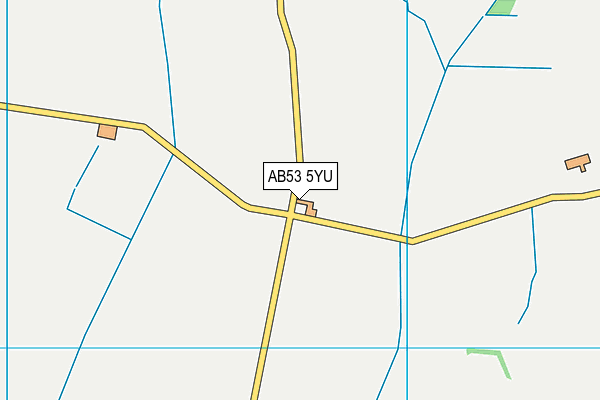 AB53 5YU map - OS VectorMap District (Ordnance Survey) AB53 5YU map - OS VectorMap District (Ordnance Survey)
