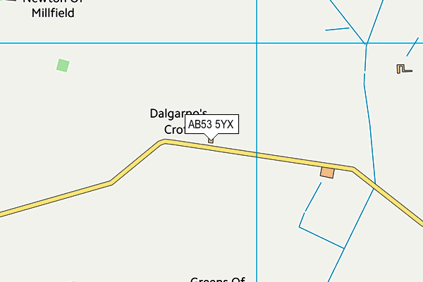 AB53 5YX map - OS VectorMap District (Ordnance Survey) AB53 5YX map - OS VectorMap District (Ordnance Survey)