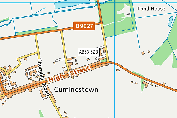 AB53 5ZB map - OS VectorMap District (Ordnance Survey) AB53 5ZB map - OS VectorMap District (Ordnance Survey)