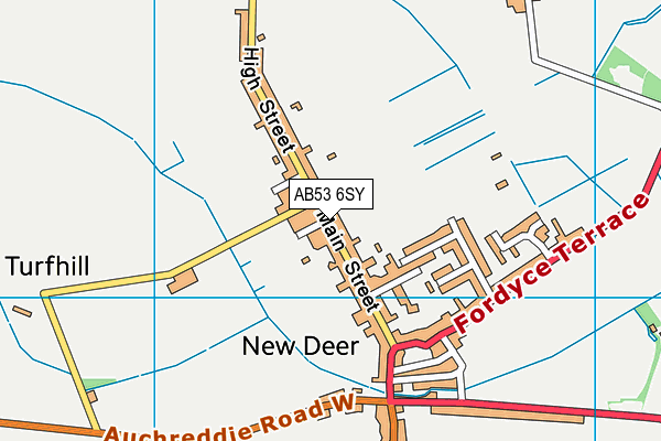 AB53 6SY map - OS VectorMap District (Ordnance Survey) AB53 6SY map - OS VectorMap District (Ordnance Survey)