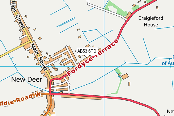 AB53 6TD map - OS VectorMap District (Ordnance Survey)