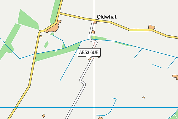 AB53 6UE map - OS VectorMap District (Ordnance Survey) AB53 6UE map - OS VectorMap District (Ordnance Survey)