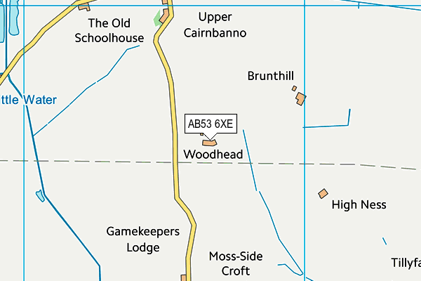 AB53 6XE map - OS VectorMap District (Ordnance Survey) AB53 6XE map - OS VectorMap District (Ordnance Survey)