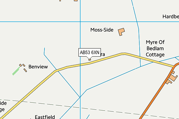 AB53 6XN map - OS VectorMap District (Ordnance Survey) AB53 6XN map - OS VectorMap District (Ordnance Survey)