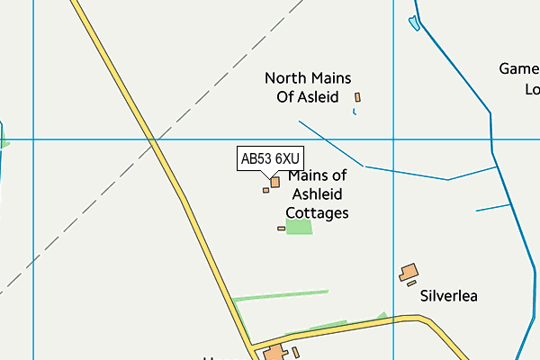 AB53 6XU map - OS VectorMap District (Ordnance Survey) AB53 6XU map - OS VectorMap District (Ordnance Survey)