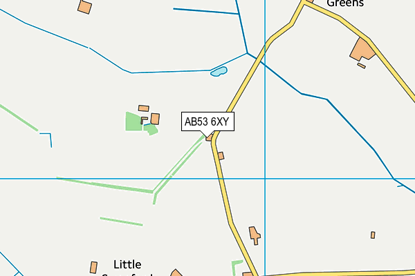 AB53 6XY map - OS VectorMap District (Ordnance Survey) AB53 6XY map - OS VectorMap District (Ordnance Survey)