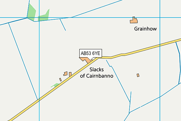 AB53 6YE map - OS VectorMap District (Ordnance Survey) AB53 6YE map - OS VectorMap District (Ordnance Survey)