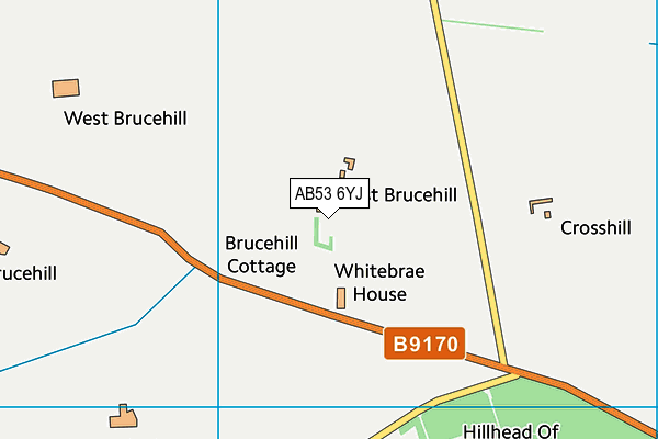 AB53 6YJ map - OS VectorMap District (Ordnance Survey) AB53 6YJ map - OS VectorMap District (Ordnance Survey)