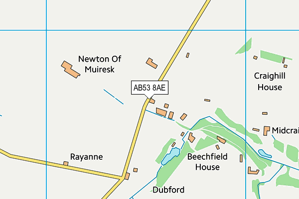 AB53 8AE map - OS VectorMap District (Ordnance Survey) AB53 8AE map - OS VectorMap District (Ordnance Survey)