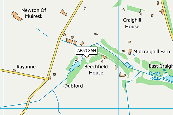AB53 8AH map - OS VectorMap District (Ordnance Survey) AB53 8AH map - OS VectorMap District (Ordnance Survey)