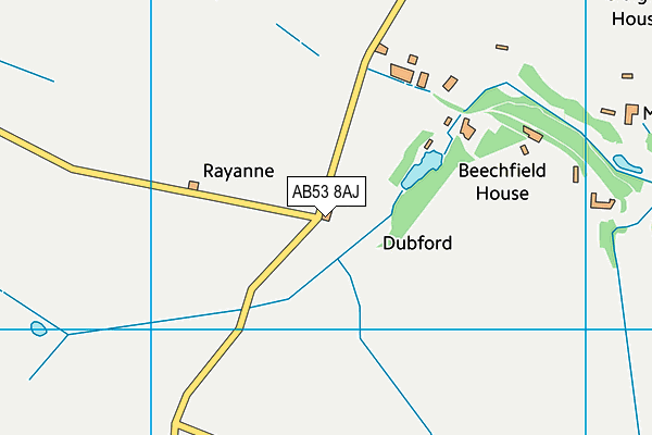 AB53 8AJ map - OS VectorMap District (Ordnance Survey) AB53 8AJ map - OS VectorMap District (Ordnance Survey)