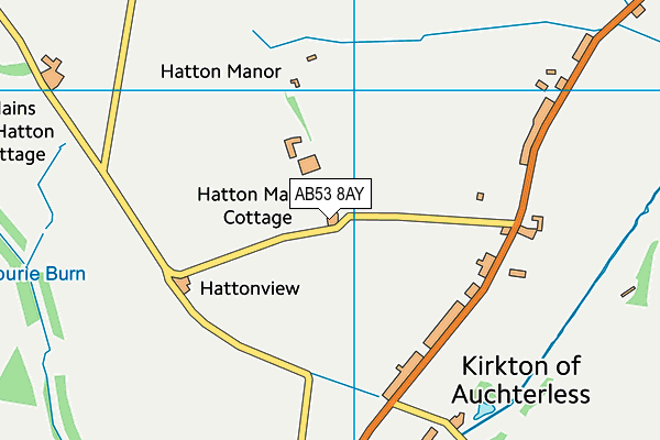 AB53 8AY map - OS VectorMap District (Ordnance Survey) AB53 8AY map - OS VectorMap District (Ordnance Survey)