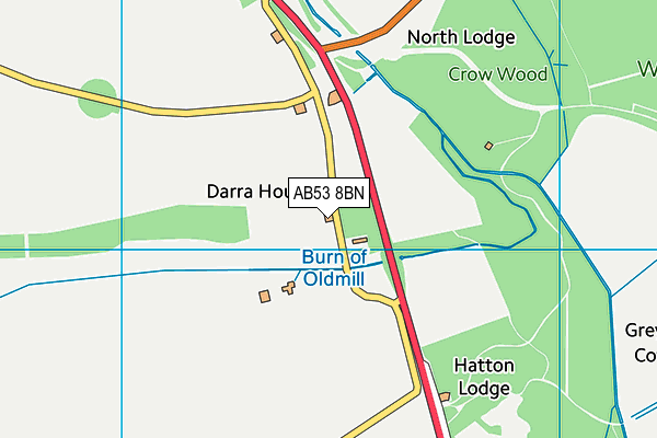 AB53 8BN map - OS VectorMap District (Ordnance Survey) AB53 8BN map - OS VectorMap District (Ordnance Survey)