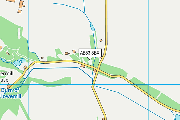 AB53 8BX map - OS VectorMap District (Ordnance Survey) AB53 8BX map - OS VectorMap District (Ordnance Survey)