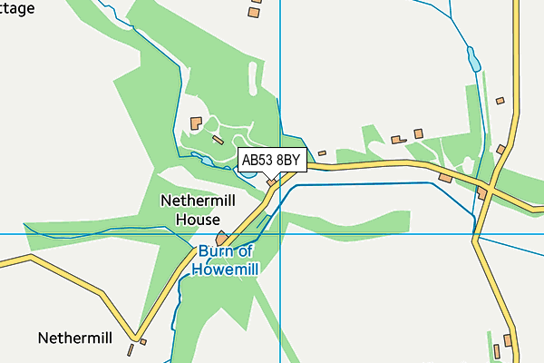 AB53 8BY map - OS VectorMap District (Ordnance Survey) AB53 8BY map - OS VectorMap District (Ordnance Survey)