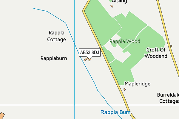 AB53 8DJ map - OS VectorMap District (Ordnance Survey) AB53 8DJ map - OS VectorMap District (Ordnance Survey)