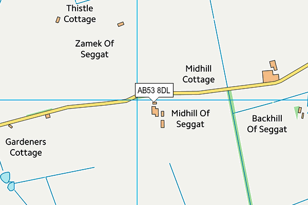 AB53 8DL map - OS VectorMap District (Ordnance Survey) AB53 8DL map - OS VectorMap District (Ordnance Survey)
