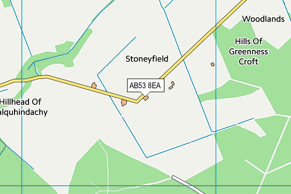 AB53 8EA map - OS VectorMap District (Ordnance Survey) AB53 8EA map - OS VectorMap District (Ordnance Survey)