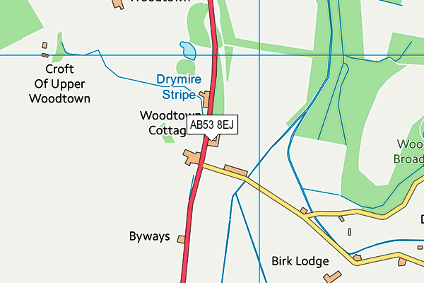 AB53 8EJ map - OS VectorMap District (Ordnance Survey) AB53 8EJ map - OS VectorMap District (Ordnance Survey)