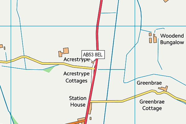 AB53 8EL map - OS VectorMap District (Ordnance Survey) AB53 8EL map - OS VectorMap District (Ordnance Survey)
