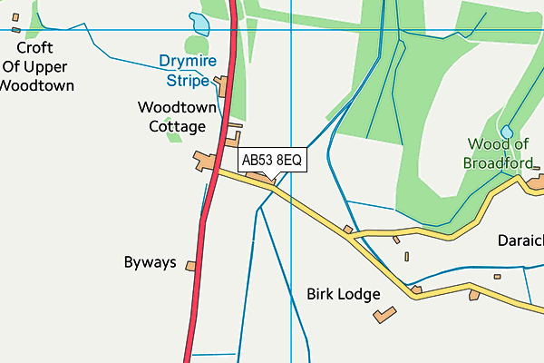 AB53 8EQ map - OS VectorMap District (Ordnance Survey) AB53 8EQ map - OS VectorMap District (Ordnance Survey)