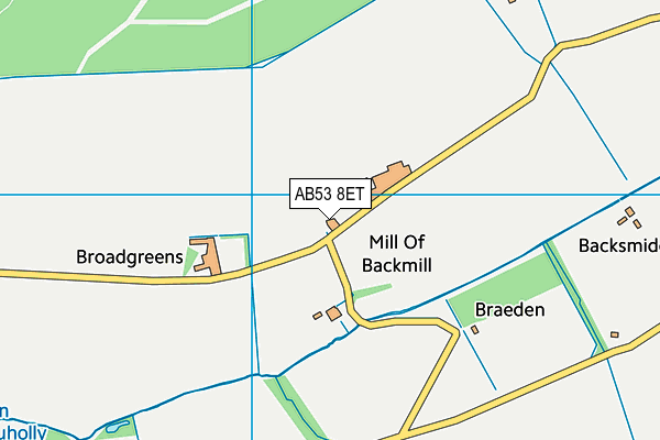 AB53 8ET map - OS VectorMap District (Ordnance Survey) AB53 8ET map - OS VectorMap District (Ordnance Survey)