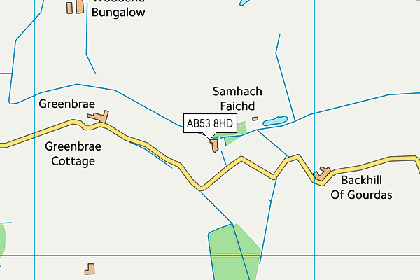 AB53 8HD map - OS VectorMap District (Ordnance Survey) AB53 8HD map - OS VectorMap District (Ordnance Survey)