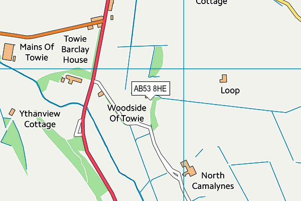 AB53 8HE map - OS VectorMap District (Ordnance Survey) AB53 8HE map - OS VectorMap District (Ordnance Survey)