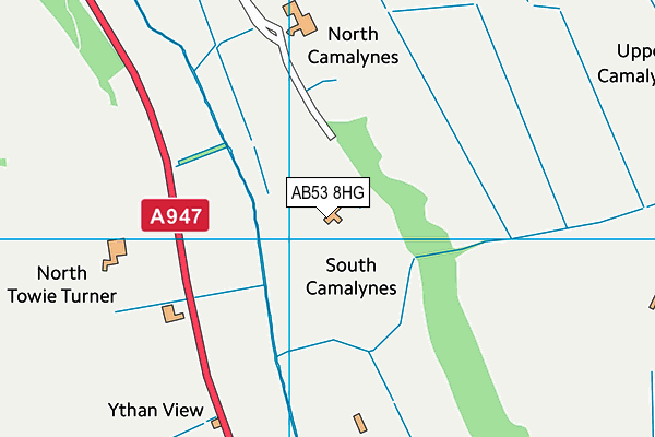 AB53 8HG map - OS VectorMap District (Ordnance Survey) AB53 8HG map - OS VectorMap District (Ordnance Survey)