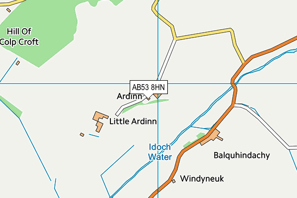AB53 8HN map - OS VectorMap District (Ordnance Survey) AB53 8HN map - OS VectorMap District (Ordnance Survey)