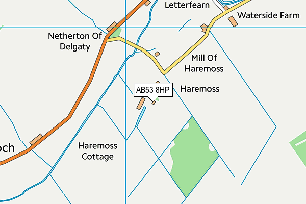 AB53 8HP map - OS VectorMap District (Ordnance Survey) AB53 8HP map - OS VectorMap District (Ordnance Survey)