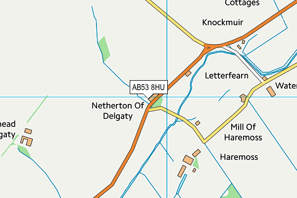 AB53 8HU map - OS VectorMap District (Ordnance Survey) AB53 8HU map - OS VectorMap District (Ordnance Survey)