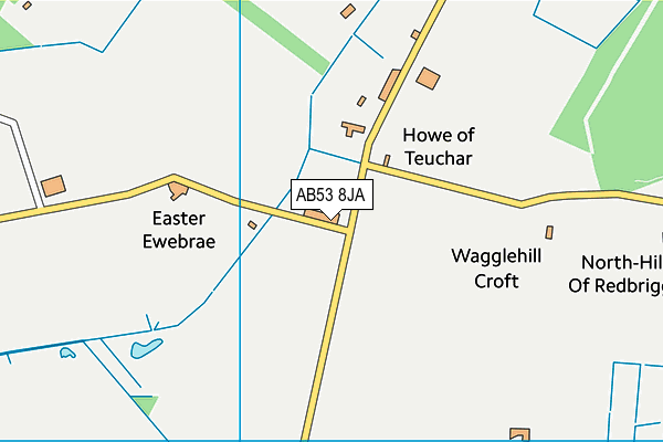 AB53 8JA map - OS VectorMap District (Ordnance Survey) AB53 8JA map - OS VectorMap District (Ordnance Survey)