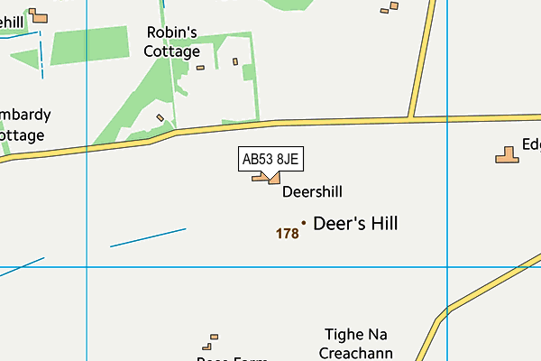 AB53 8JE map - OS VectorMap District (Ordnance Survey)