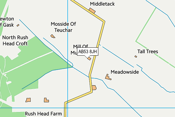 AB53 8JH map - OS VectorMap District (Ordnance Survey)