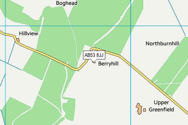 AB53 8JJ map - OS VectorMap District (Ordnance Survey) AB53 8JJ map - OS VectorMap District (Ordnance Survey)