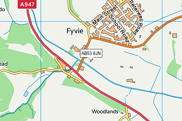 AB53 8JN map - OS VectorMap District (Ordnance Survey) AB53 8JN map - OS VectorMap District (Ordnance Survey)