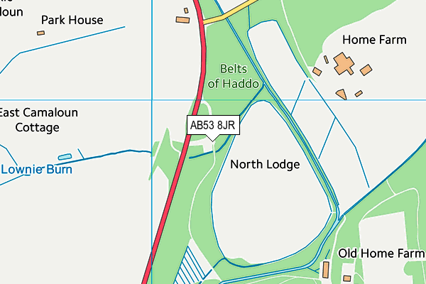 AB53 8JR map - OS VectorMap District (Ordnance Survey) AB53 8JR map - OS VectorMap District (Ordnance Survey)