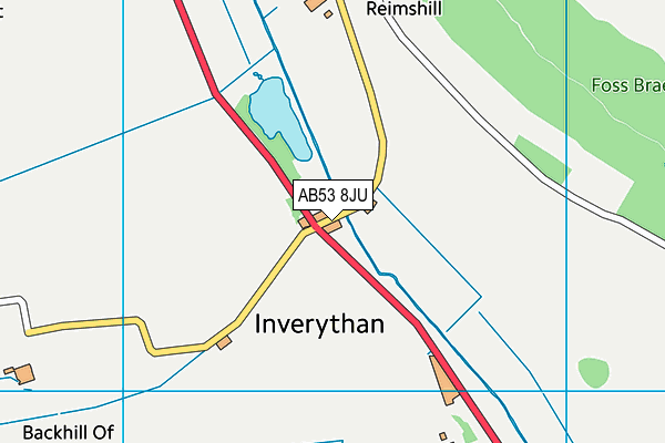 AB53 8JU map - OS VectorMap District (Ordnance Survey)