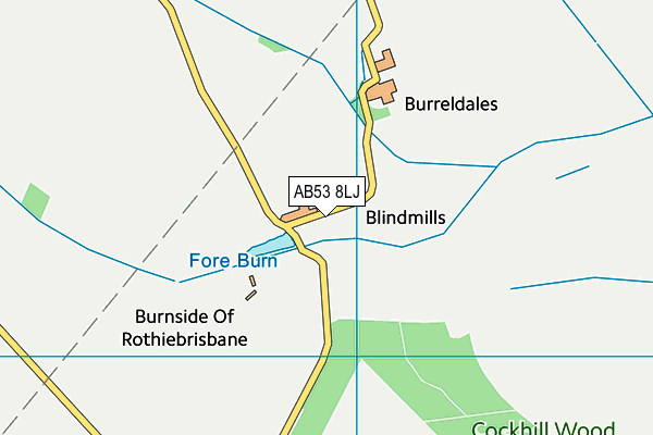 AB53 8LJ map - OS VectorMap District (Ordnance Survey) AB53 8LJ map - OS VectorMap District (Ordnance Survey)