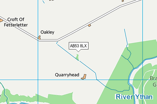 AB53 8LX map - OS VectorMap District (Ordnance Survey) AB53 8LX map - OS VectorMap District (Ordnance Survey)