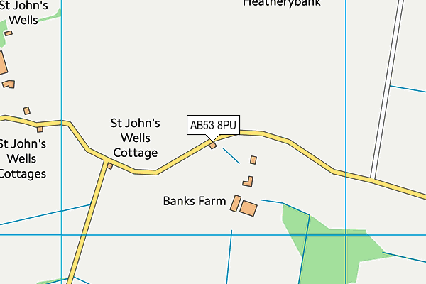 AB53 8PU map - OS VectorMap District (Ordnance Survey)