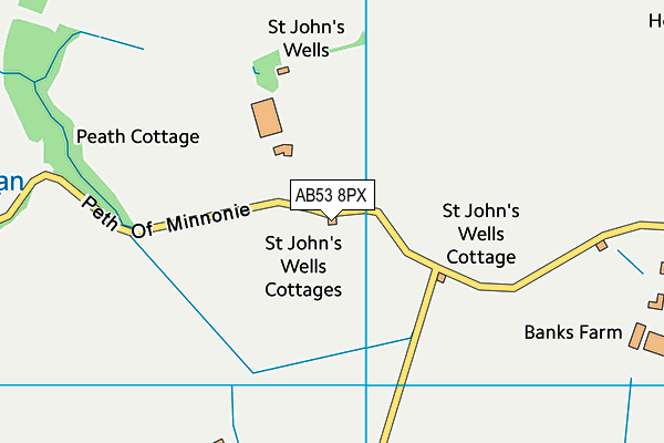 AB53 8PX map - OS VectorMap District (Ordnance Survey) AB53 8PX map - OS VectorMap District (Ordnance Survey)