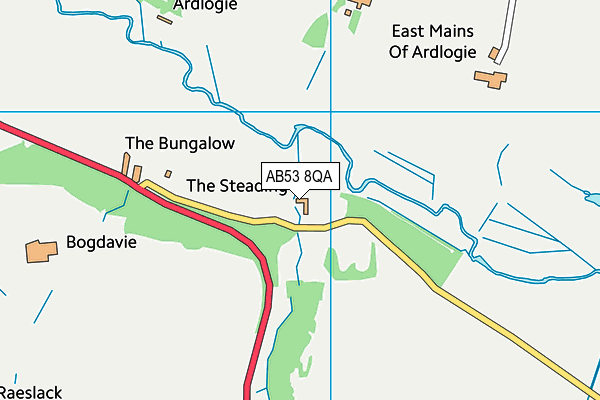 AB53 8QA map - OS VectorMap District (Ordnance Survey) AB53 8QA map - OS VectorMap District (Ordnance Survey)