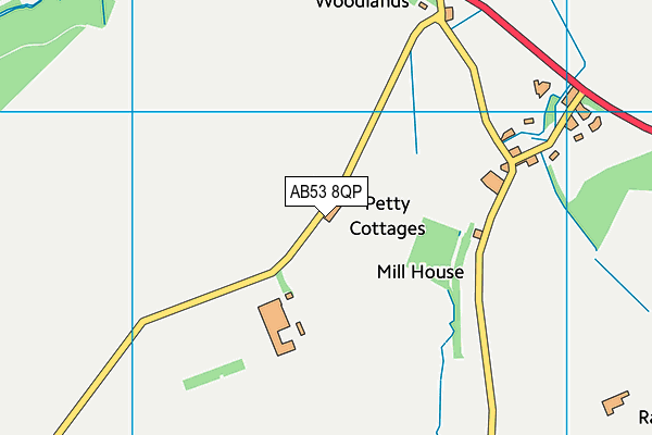 AB53 8QP map - OS VectorMap District (Ordnance Survey) AB53 8QP map - OS VectorMap District (Ordnance Survey)