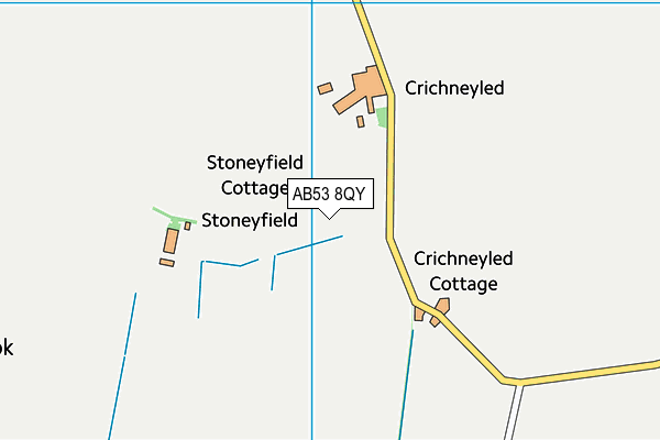 AB53 8QY map - OS VectorMap District (Ordnance Survey) AB53 8QY map - OS VectorMap District (Ordnance Survey)