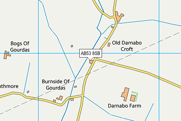 AB53 8SB map - OS VectorMap District (Ordnance Survey) AB53 8SB map - OS VectorMap District (Ordnance Survey)