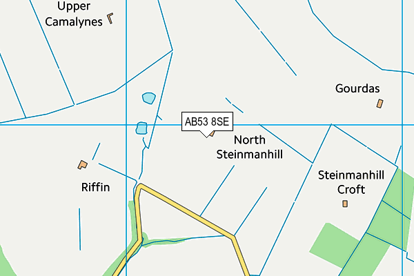 AB53 8SE map - OS VectorMap District (Ordnance Survey)