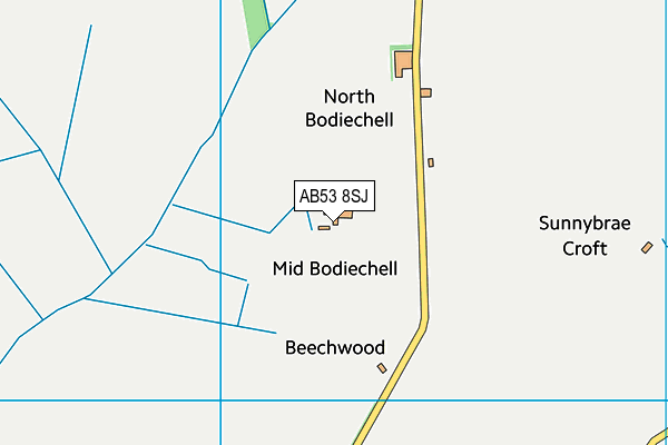 AB53 8SJ map - OS VectorMap District (Ordnance Survey) AB53 8SJ map - OS VectorMap District (Ordnance Survey)