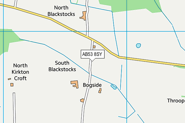 AB53 8SY map - OS VectorMap District (Ordnance Survey) AB53 8SY map - OS VectorMap District (Ordnance Survey)